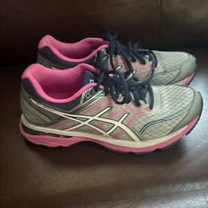 Asics Women's Athletic Shoes - Pink and Gray